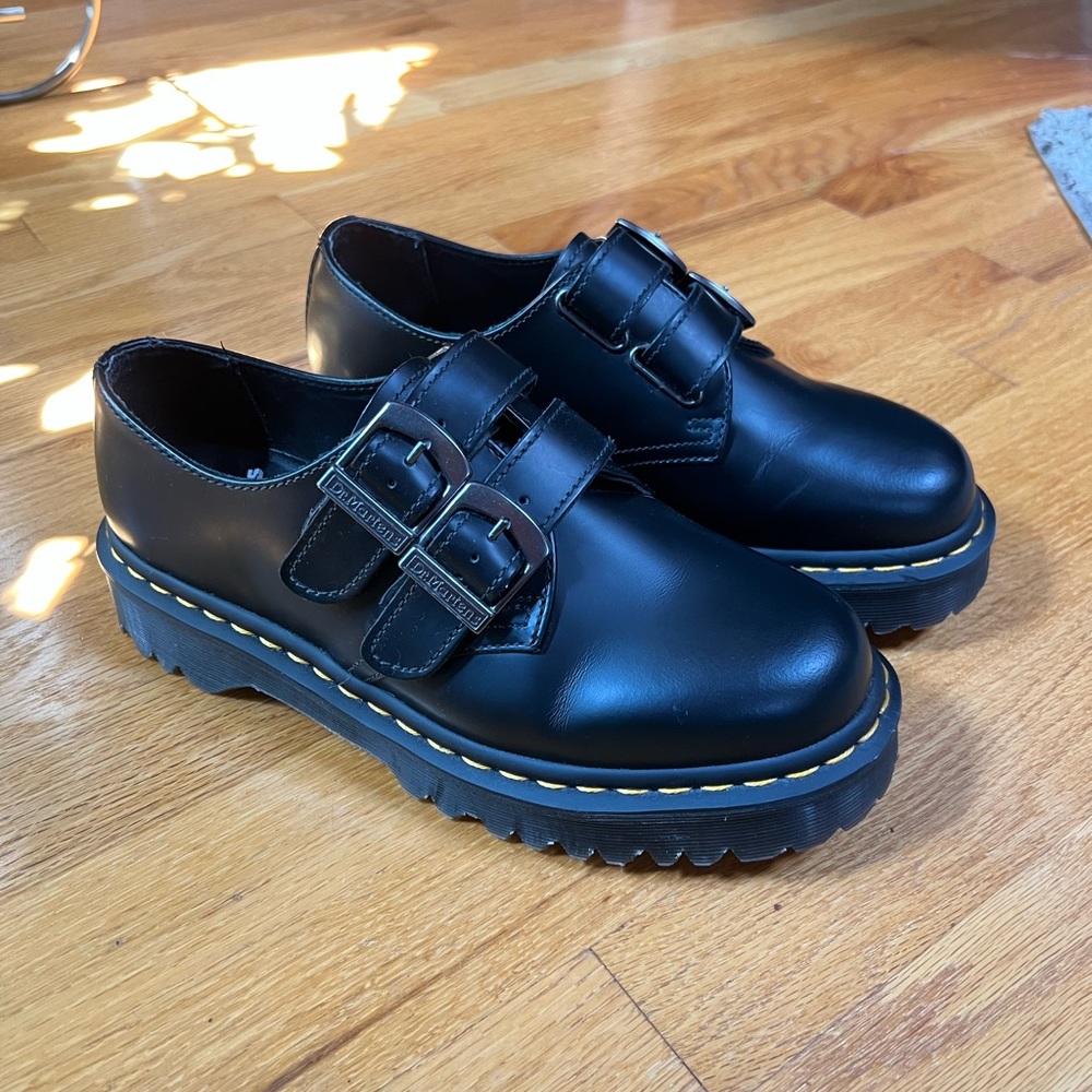 Dr. Martins Double Buckle Shoes: Size 41